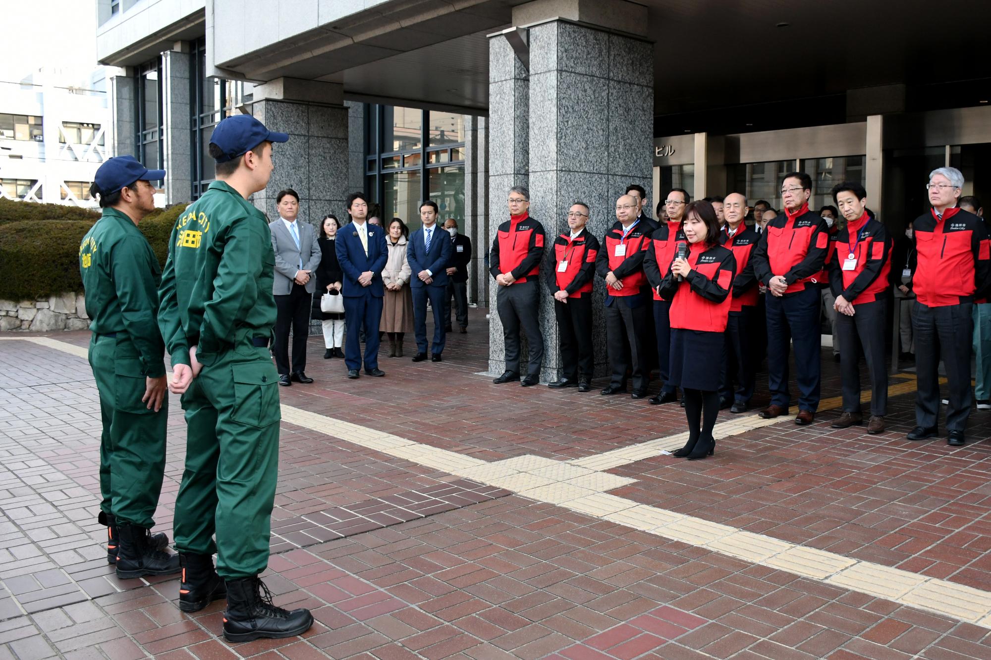 1月22日 被災地支援のために輪島市に職員を派遣のイメージ