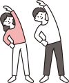 体操する人