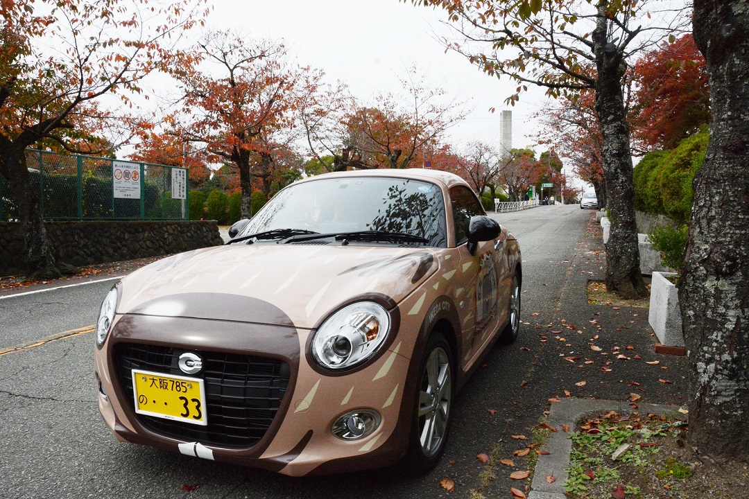 五月山の紅葉とウォンバットカー