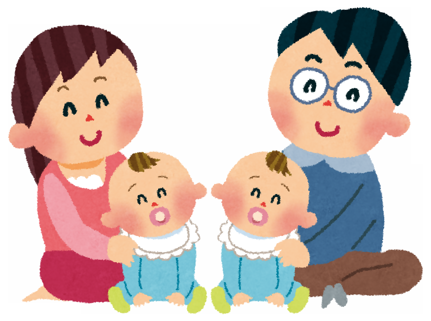 ふたご育児の様子