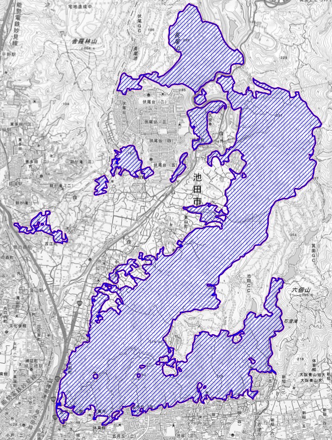 火の使用制限区域図