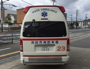 23号車（高規格救急車）の後方写真
