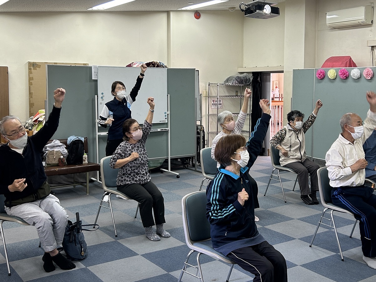 水月ふく福体操教室の様子