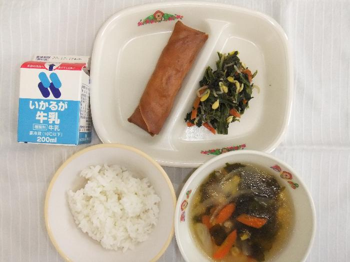 2020年12月14日の献立（小学校）