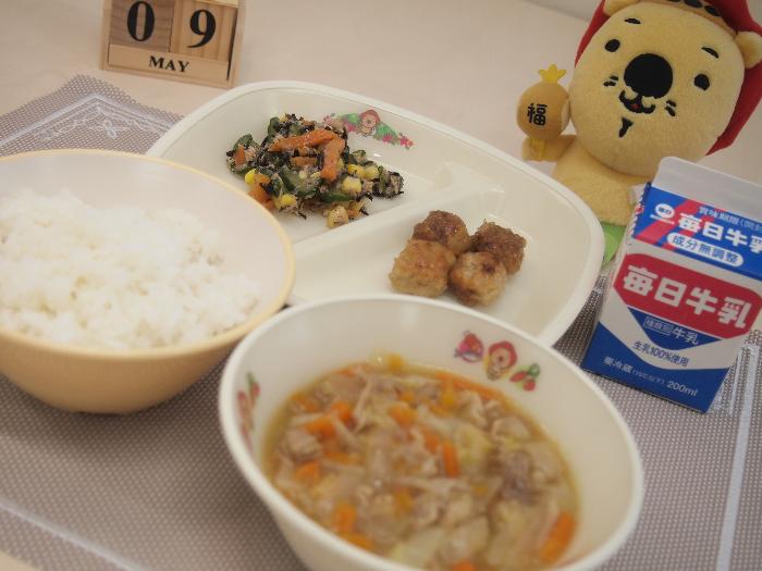 5月9日の献立（中学校）