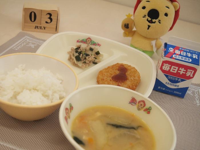 7月3日の献立（小学校）