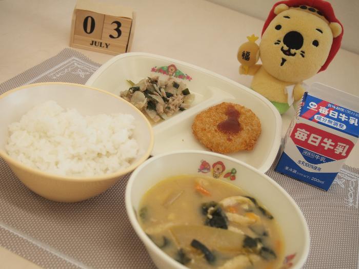 7月3日の献立（中学校）