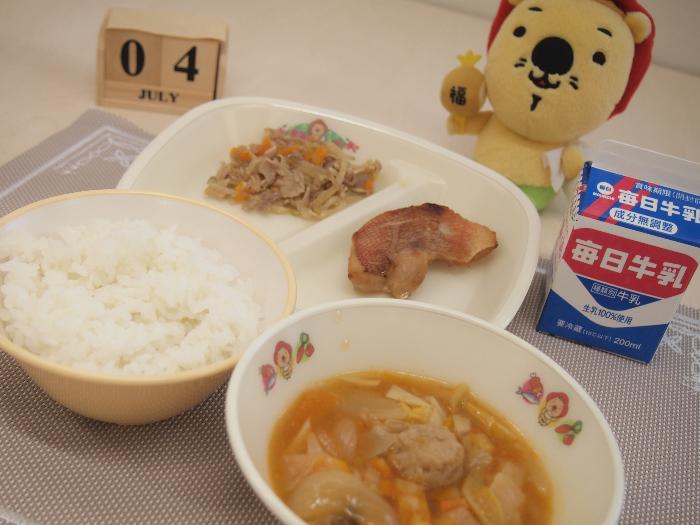 7月4日の献立（小学校）