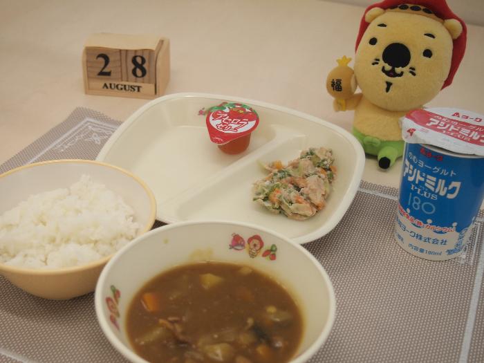 8月28日の献立（小学校）