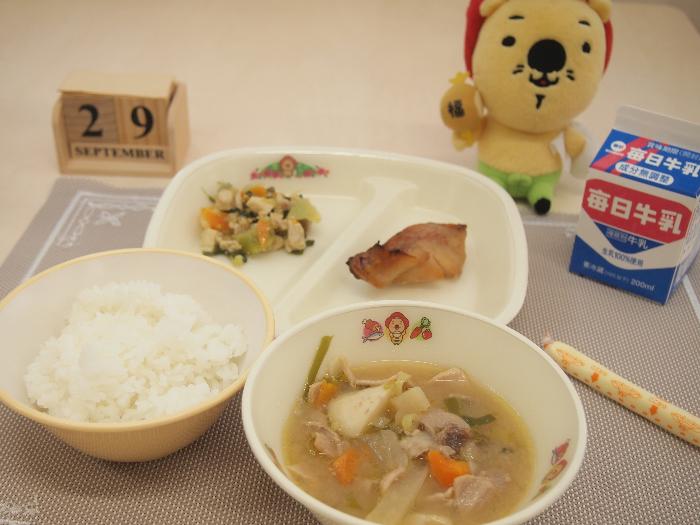 9月29日の献立（小学校）