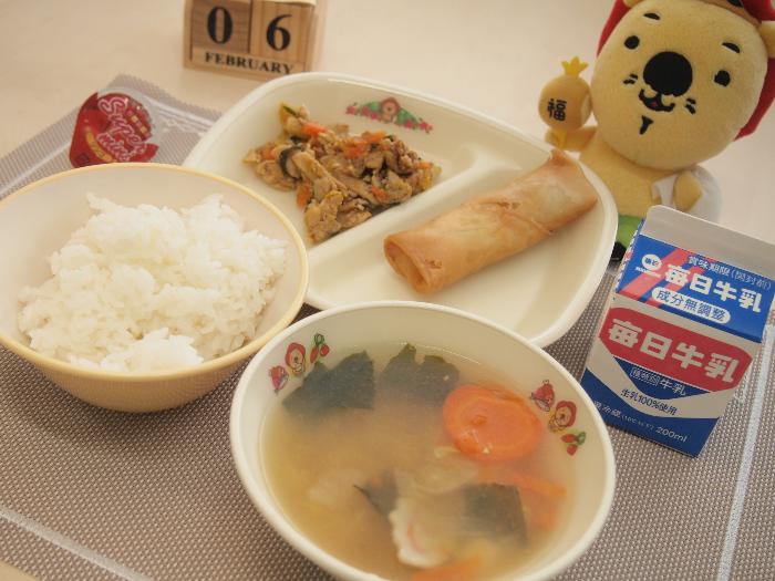 2月6日の献立（中学校）