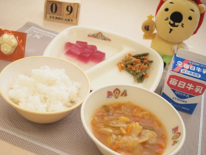 2月9日の献立（小学校）