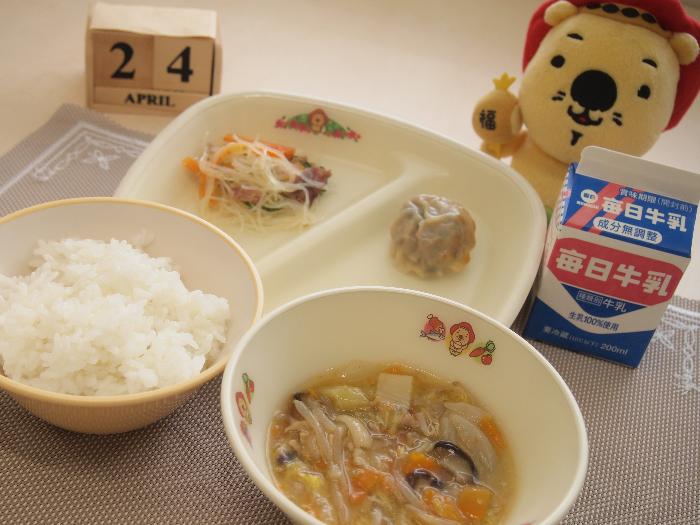 4月24日の献立（小学校）