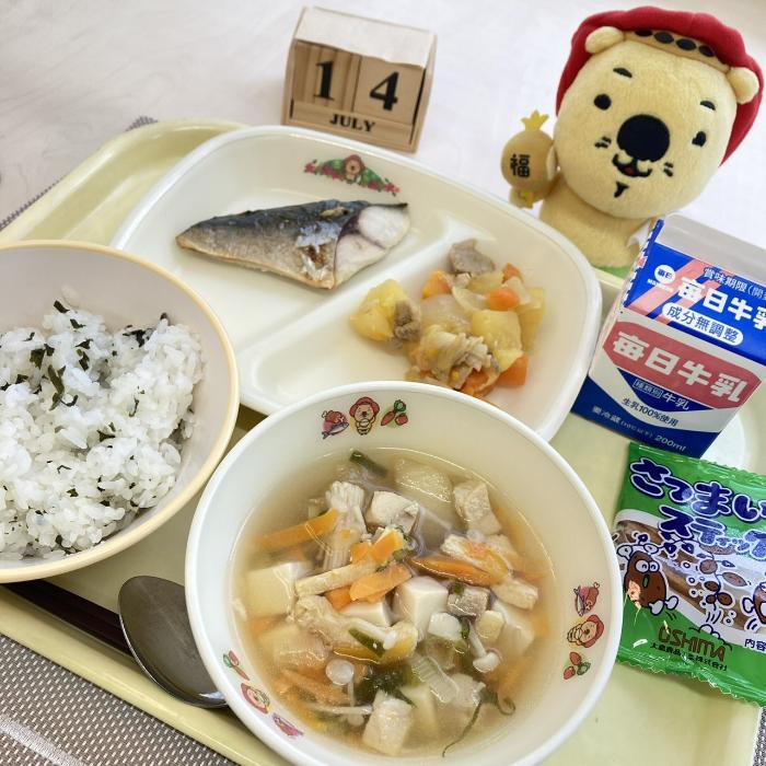 7月14日の献立（中学校）