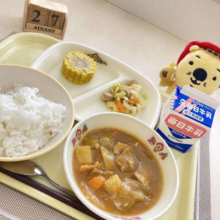 8月27日の献立（中学校）