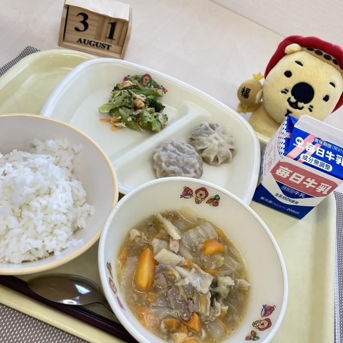 8月31日の献立（小学校）